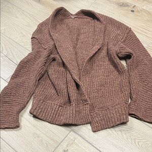 Free People high hopes Rust Knit Cardigan
